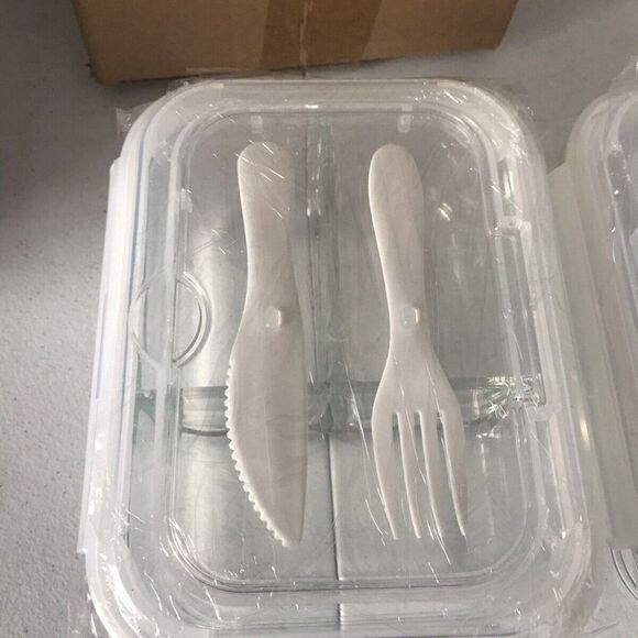 Prep Naturals Glass Meal Prep Containers 3 Pack Clear Cf139 - Picture 2 of 7